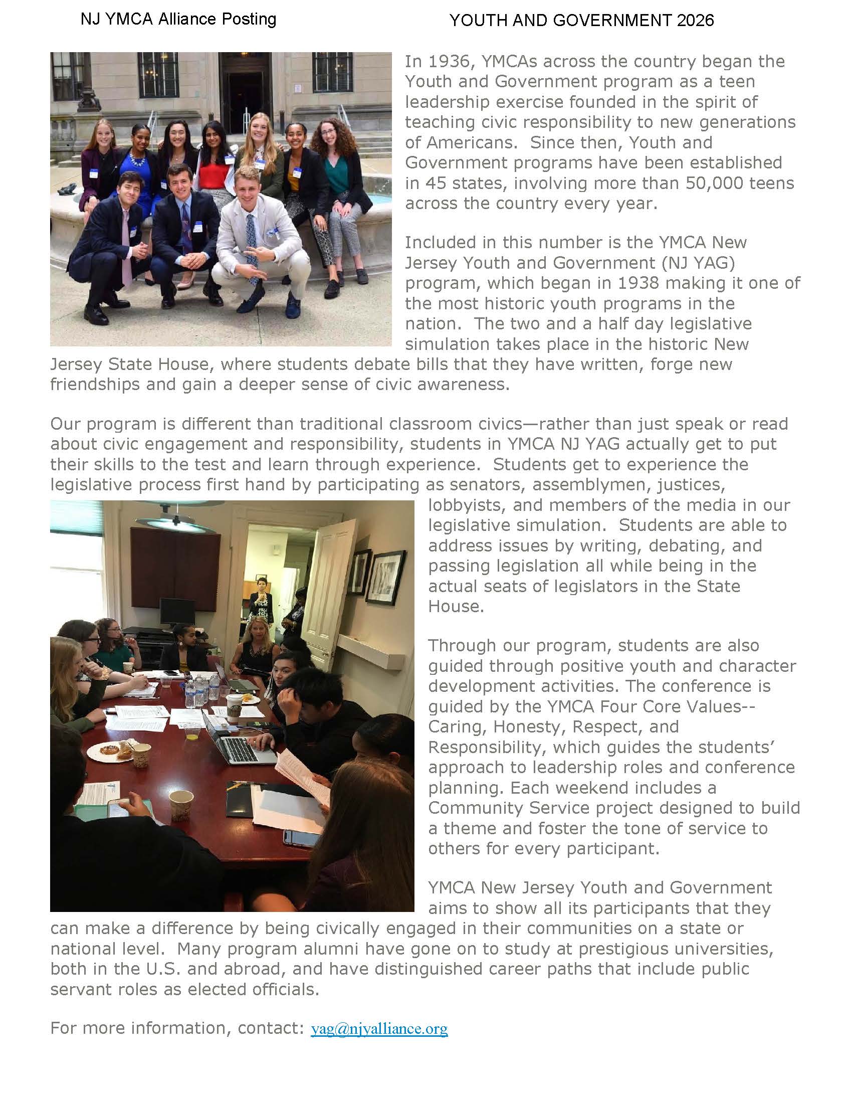 NJ Y Alliance News Post